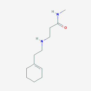 molecular formula C12H22N2O B1385195 3-{[2-(1-Cyclohexen-1-YL)ethyl]amino}-N-methylpropanamide CAS No. 1040691-07-3