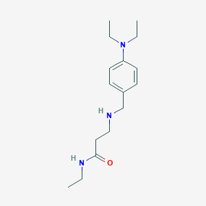 molecular formula C16H27N3O B1385196 3-{[4-(二乙氨基)苄基]氨基}-N-乙基丙酰胺 CAS No. 1040693-73-9
