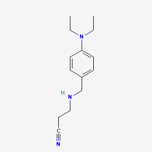 molecular formula C14H21N3 B1385197 3-{[4-(Diethylamino)benzyl]amino}propanenitrile CAS No. 1038225-62-5
