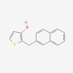 molecular formula C15H12OS B13852074 2-(Naphthalen-2-ylmethyl)thiophen-3-ol 