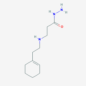 molecular formula C11H21N3O B1385208 3-{[2-(1-Cyclohexen-1-YL)ethyl]-amino}propanohydrazide CAS No. 1040689-23-3