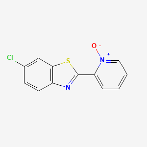 molecular formula C12H7ClN2OS B13852092 6-Chloro-2-(1-oxidopyridin-1-ium-2-yl)-1,3-benzothiazole 