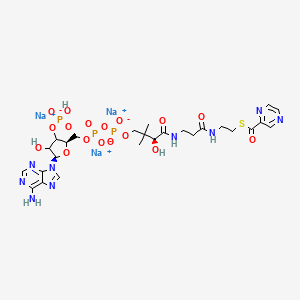 molecular formula C26H35N9Na3O17P3S B13852102 Coenzyme A S-Pyrazinecarboxylate Trisodium Salt 