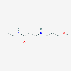 molecular formula C8H18N2O2 B1385212 N-Ethyl-3-[(3-hydroxypropyl)amino]propanamide CAS No. 1040692-64-5