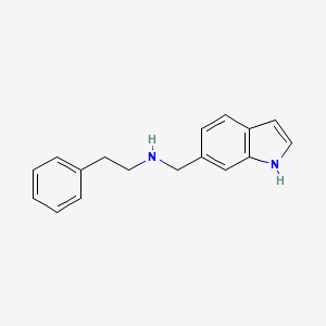 N-(1H-Indol-6-ylmethyl)-N-(2-phenylethyl)amine