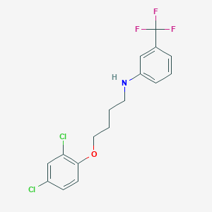 molecular formula C17H16Cl2F3NO B1385218 N-[4-(2,4-Dichlorophenoxy)butyl]-3-(trifluoromethyl)aniline CAS No. 1040684-95-4