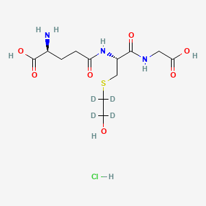 molecular formula C12H22ClN3O7S B13852188 S-(2-Hydroxyethyl)glutathione-d4 Hydrochloride 
