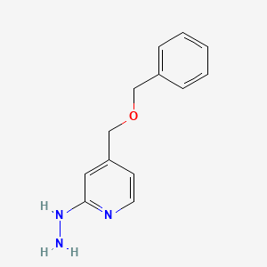 molecular formula C13H15N3O B13852210 [4-(Phenylmethoxymethyl)pyridin-2-yl]hydrazine 