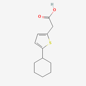 molecular formula C12H16O2S B13852236 5-cyclohexyl-2-Thiopheneacetic acid CAS No. 14170-57-1