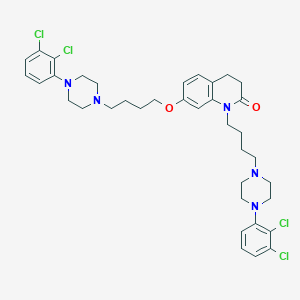 molecular formula C37H45Cl4N5O2 B13852241 Butyl-4-(2,3-dichlorophenyl)piperazine Aripiprazole CAS No. 1352492-04-6