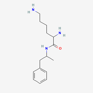 molecular formula C15H25N3O B13852284 N-(1-Phenylpropan-2-yl)lysinamide 