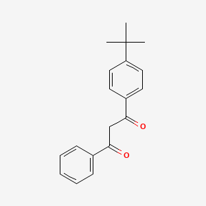 molecular formula C19H20O2 B13852314 1,3-Propanedione, 1-[4-(1,1-dimethylethyl)phenyl]-3-phenyl- CAS No. 55846-72-5