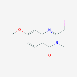 molecular formula C11H11IN2O2 B13852321 2-(Iodomethyl)-7-methoxy-3-methylquinazolin-4-one 