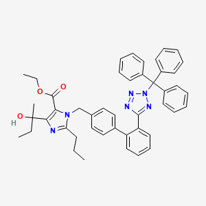 molecular formula C46H46N6O3 B13852391 N-Trityl Ethyl Olmesartan Acid Ethyl Ester 