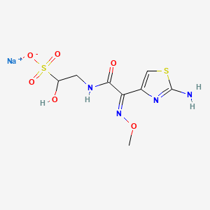 molecular formula C8H11N4NaO6S2 B13852405 T 2588G Sodium Bisulfite adduct 