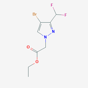 molecular formula C8H9BrF2N2O2 B1385242 Ethyl [4-bromo-3-(difluoromethyl)-1H-pyrazol-1-YL]acetate CAS No. 681015-28-1