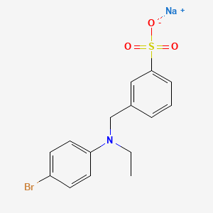 molecular formula C15H15BrNNaO3S B13852445 Sodium 3-(((4-Bromophenyl)(ethyl)amino)methyl)benzenesulfonate 