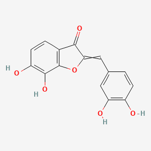 molecular formula C15H10O6 B13852468 2-(3,4-dihydroxybenzylidene)-6,7-dihydroxy-1-benzofuran-3(2H)-one 