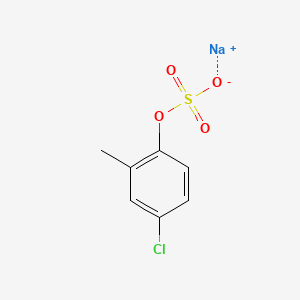 molecular formula C7H6ClNaO4S B13852482 4-Chloro-2-methylphenol Sulfate Sodium Salt 