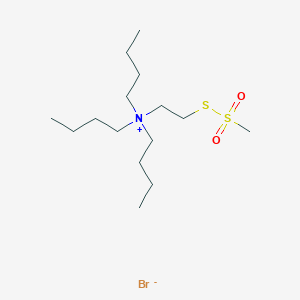 molecular formula C15H34BrNO2S2 B13852483 tributyl(2-methylsulfonylsulfanylethyl)azanium;bromide 