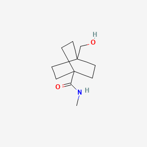 molecular formula C11H19NO2 B13852488 4-Hydroxymethylbicyclo[2.2.2]octane-1-carboxylic Acid Methylamide 