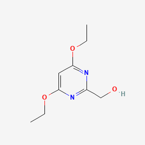 molecular formula C9H14N2O3 B13852581 (4,6-Diethoxypyrimidin-2-yl)methanol 