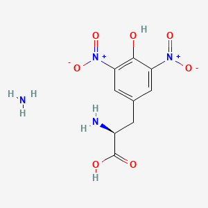 molecular formula C9H12N4O7 B13852595 3,5-Dinitro-L-tyrosine Ammonium Salt 