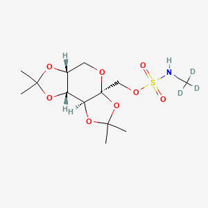 molecular formula C13H23NO8S B13852622 N-Methyl Topiramate-d3 