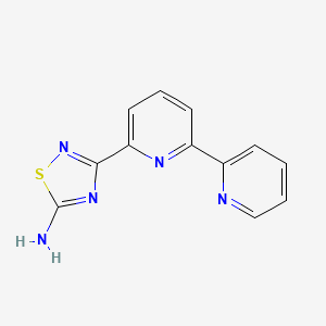 molecular formula C12H9N5S B13852625 3-(2,2-Bipyridin-6-yl)-1,2,4-thiadiazol-5-amine CAS No. 1179362-70-9