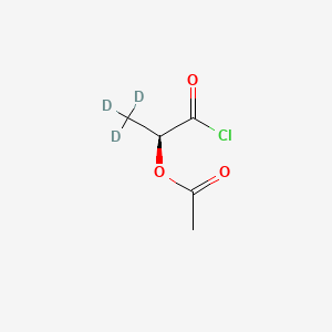 molecular formula C5H7ClO3 B13852634 (S)-2-Acetoxypropionoyl Chloride-d3 