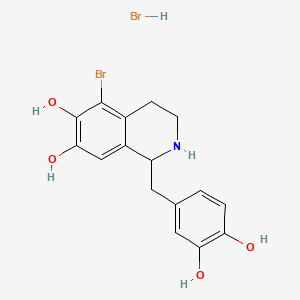 molecular formula C16H17Br2NO4 B13852648 5-Bromo-norlaudanosoline Hydrobromide 
