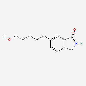 molecular formula C13H17NO2 B13852662 6-(5-Hydroxypentyl)-2,3-dihydroisoindol-1-one 