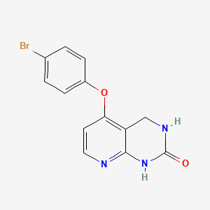 molecular formula C13H10BrN3O2 B13852698 5-(4-bromophenoxy)-3,4-dihydro-1H-pyrido[2,3-d]pyrimidin-2-one 