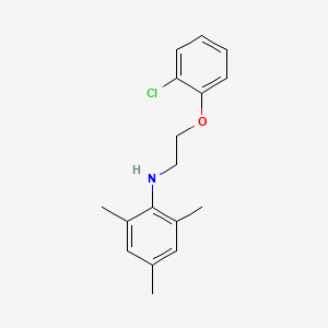 molecular formula C17H20ClNO B1385273 N-[2-(2-Chlorophenoxy)ethyl]-2,4,6-trimethylaniline CAS No. 1040688-33-2