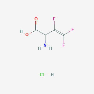 molecular formula C4H5ClF3NO2 B13852777 2-Amino-3,4,4-trifluoro-3-butenoic acid hydrochloride 