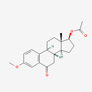 molecular formula C21H26O4 B13852809 17-O-Acetyl-3-O-methyl-6-oxo 17b-Estradiol 
