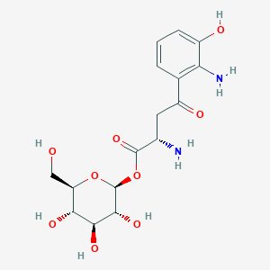 molecular formula C16H22N2O9 B13852814 1-O-(3-Hydroxykynurenine)-b-D-glucopyranoside 