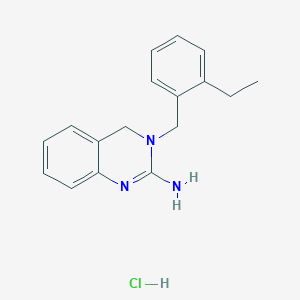 molecular formula C17H20ClN3 B13852819 3-[(2-ethylphenyl)methyl]-4H-quinazolin-2-amine;hydrochloride 