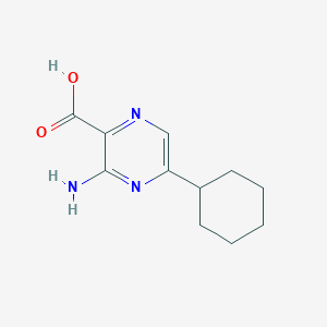 molecular formula C11H15N3O2 B13852830 3-Amino-5-cyclohexylpyrazine-2-carboxylic acid 