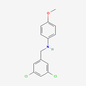 molecular formula C14H13Cl2NO B1385284 N-(3,5-Dichlorobenzyl)-4-methoxyaniline CAS No. 1040688-21-8