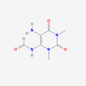 molecular formula C7H10N4O3 B13852867 N-(5-amino-1,3-dimethyl-2,6-dioxo-1,2,3,6-tetrahydropyrimidin-4-yl)formamide 