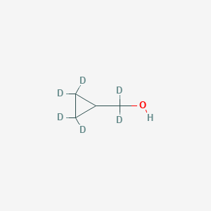 molecular formula C4H8O B13852904 Cyclopropyl-2,2,3,3-d4-methyl-d2 alcohol 