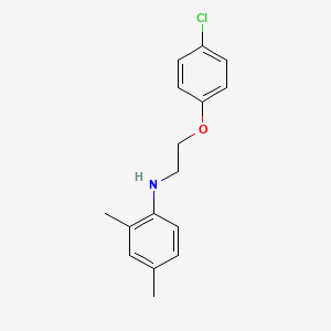 molecular formula C16H18ClNO B1385292 N-[2-(4-Chlorophenoxy)ethyl]-2,4-dimethylaniline CAS No. 356537-16-1