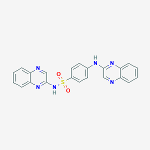 molecular formula C22H16N6O2S B13852950 N-(2-Quinoxaline)-sulfaquinoxalin 