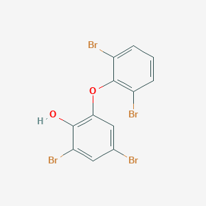 molecular formula C12H6Br4O2 B13852970 2,4-Dibromo-6-(2,6-dibromophenoxy)phenol 