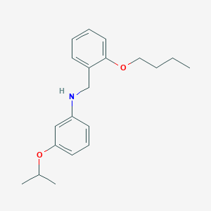 molecular formula C20H27NO2 B1385298 N-(2-Butoxybenzyl)-3-isopropoxyaniline CAS No. 1040684-41-0