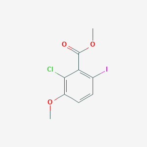 molecular formula C9H8ClIO3 B13852989 Methyl 2-chloro-6-iodo-3-methoxybenzoate 