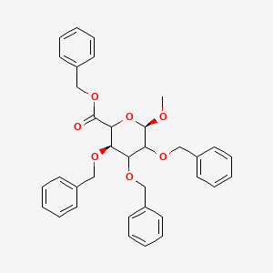 molecular formula C35H36O7 B13852997 N-(2-Chloroethyl)-3,4-dimethoxy-N-methyl-benzeneethanamine Hydrochloride 