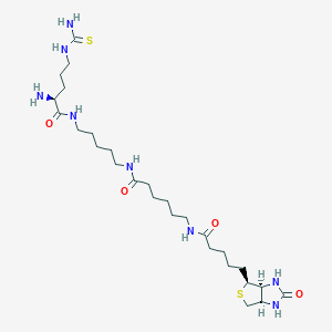 molecular formula C27H50N8O4S2 B13853008 N-(6-Biotinamidohexanoyl)-N'-D-thiocitrullinyl-pentamethylenediamine 