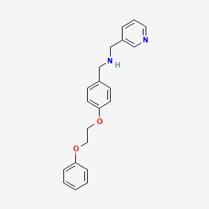 molecular formula C21H22N2O2 B1385302 N-[4-(2-Phenoxyethoxy)benzyl](3-pyridinyl)-methanamine CAS No. 1040685-76-4